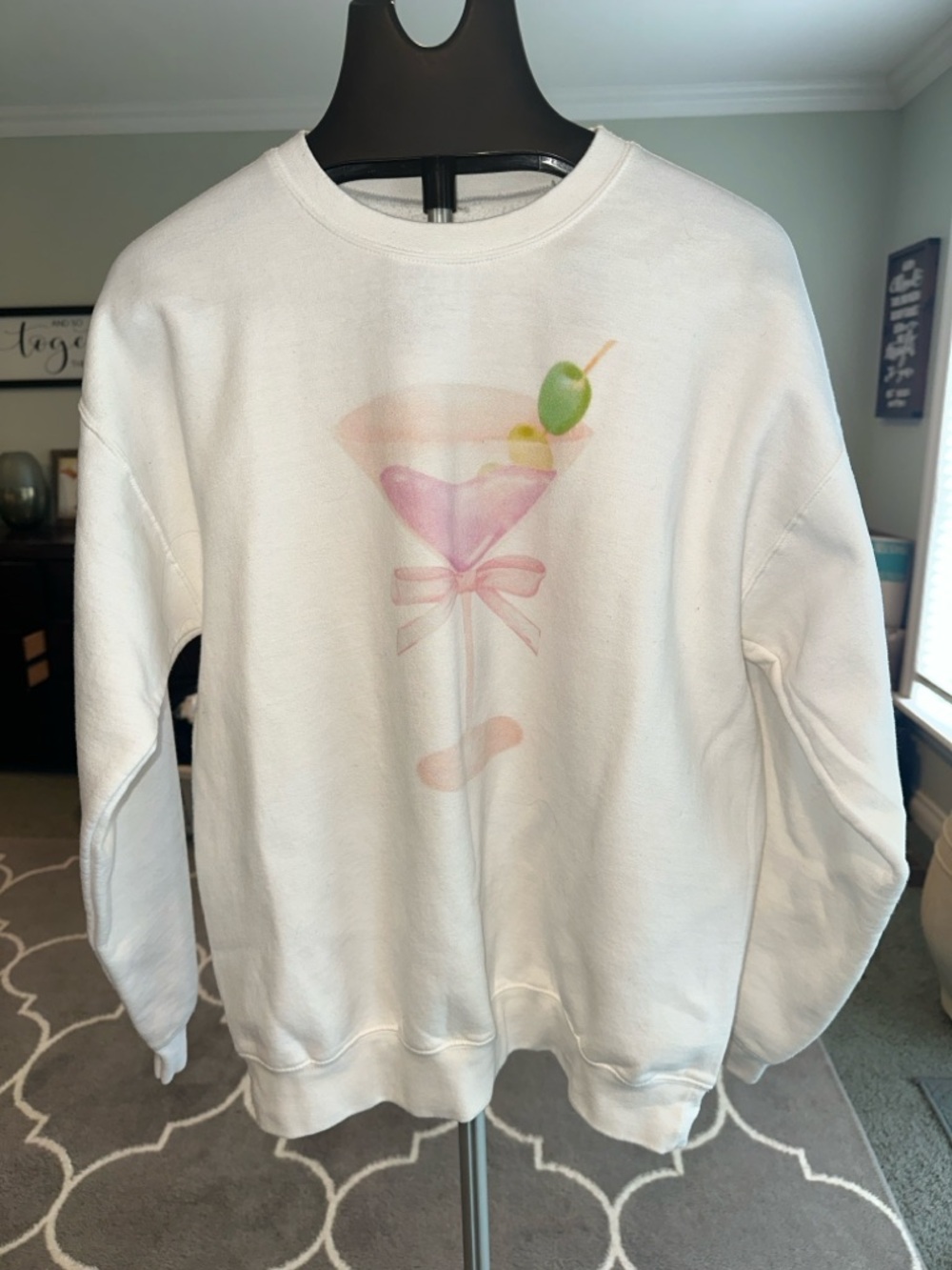 Crafts and Clothing White Sweatshirt - Size L